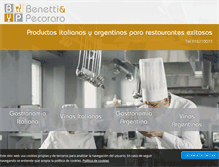 Tablet Screenshot of benettipecoraro.com